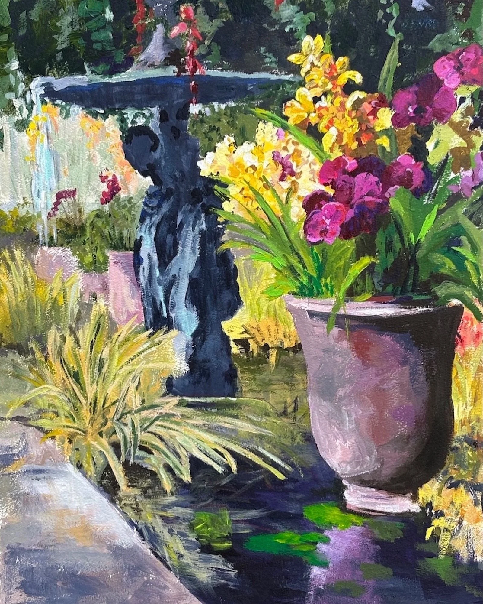 Orchid Light
acrylic on paper ( framed)
framed size 41" x 33"
$2,400