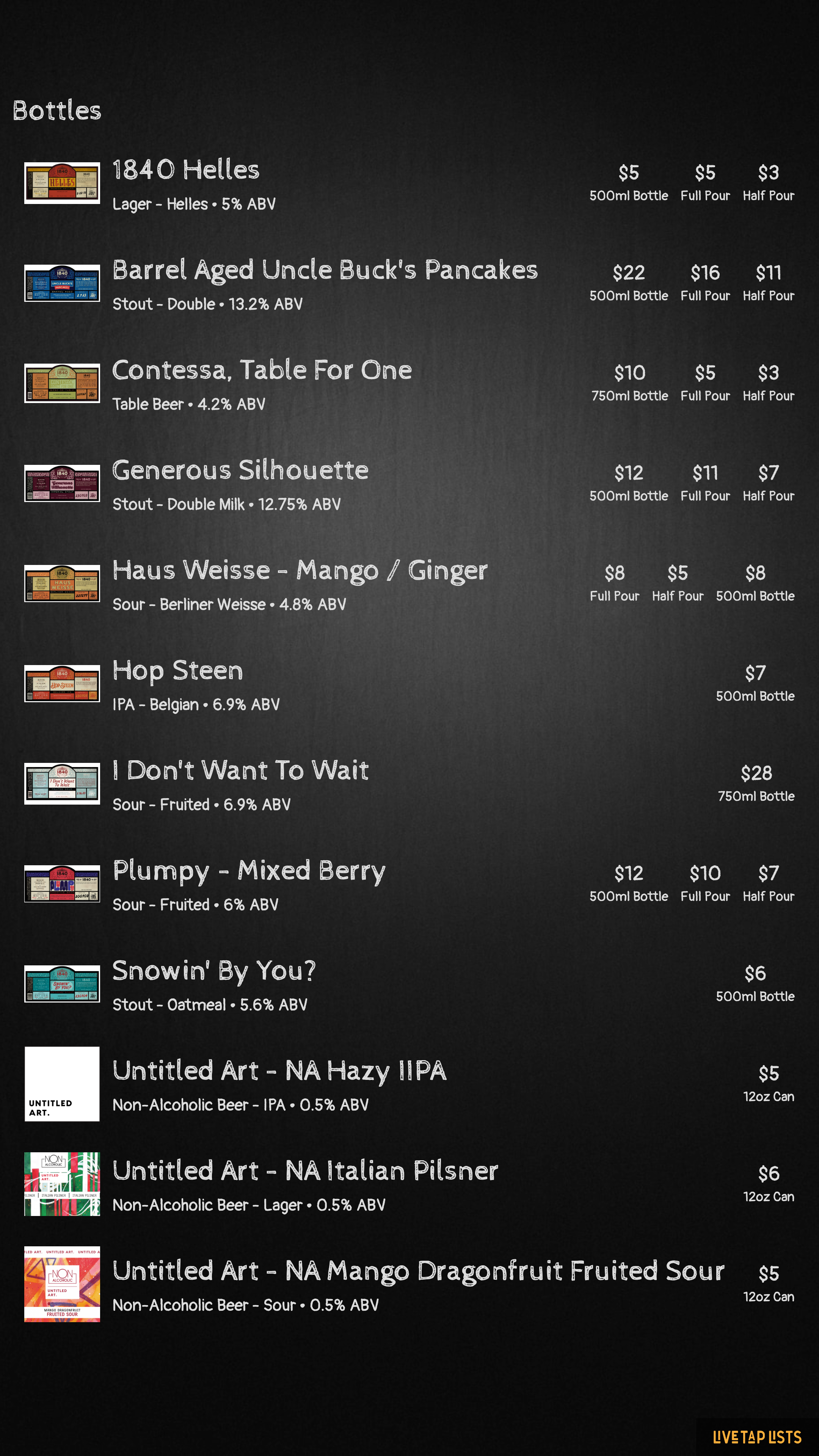 Streamline Menu Management with a Digital Menu Board — Live Tap Lists