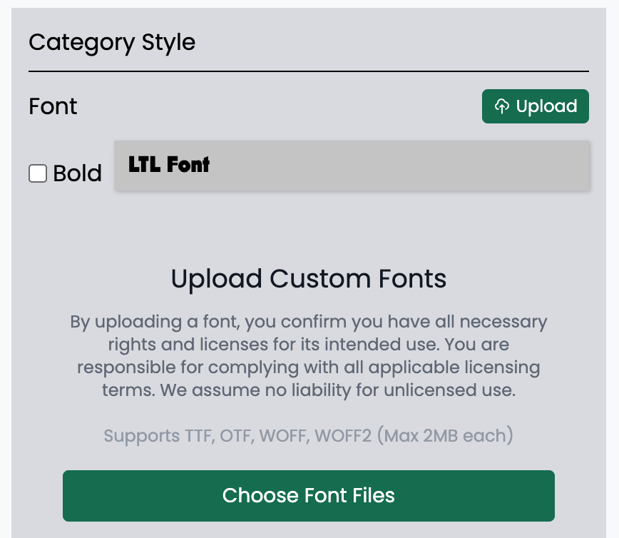 Custom Fonts Are Here: Your menus match your brand