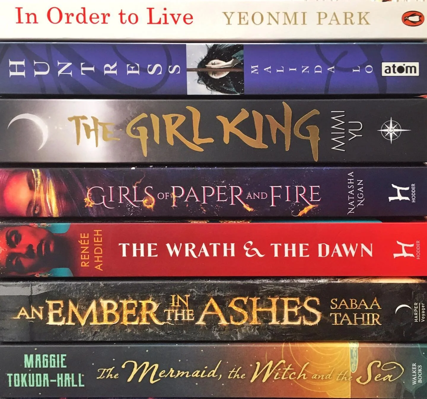 This is my TBR for the #asianreadathon (for the full month of May) that I will probably wistfully stare at while writing essays