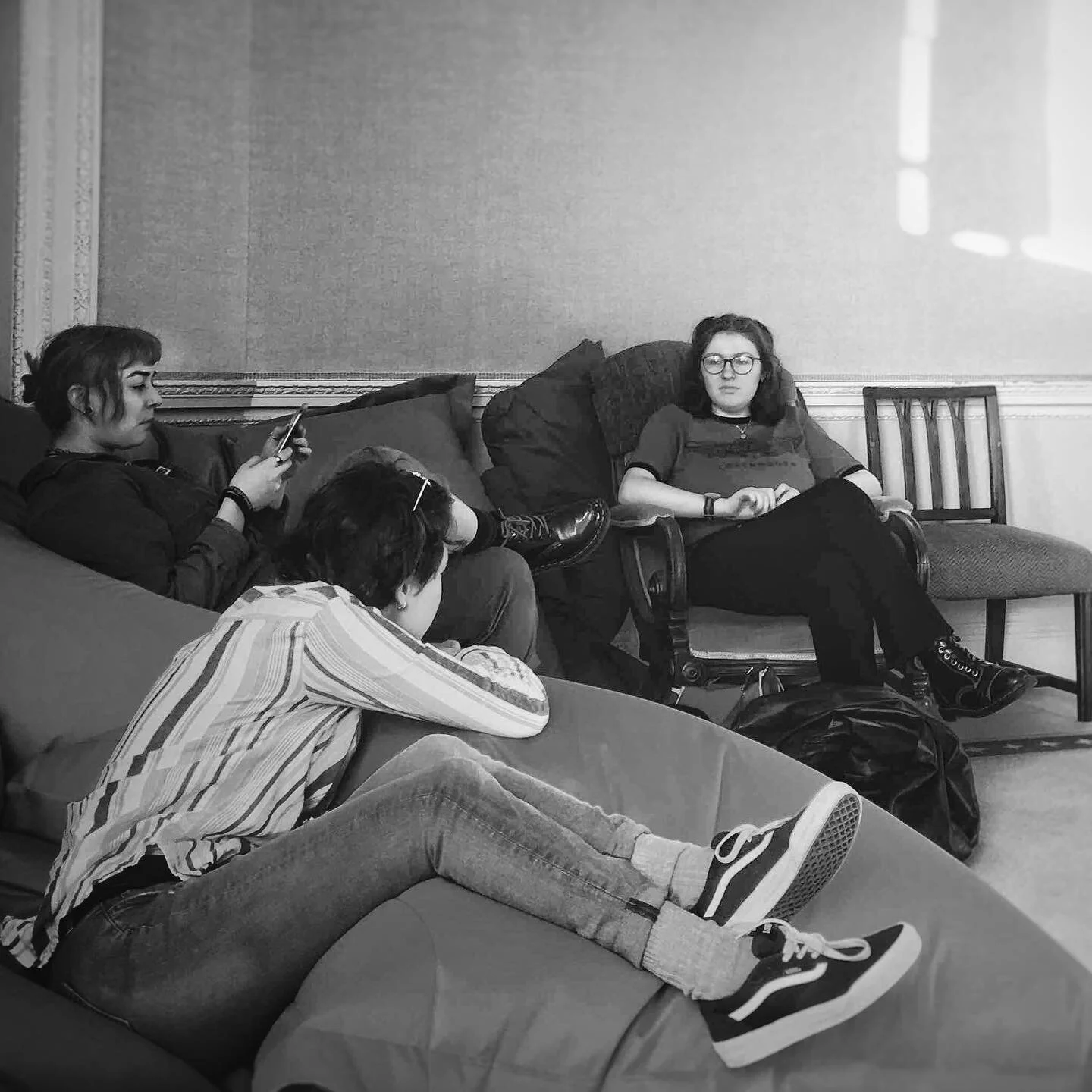 We went to a fancy room