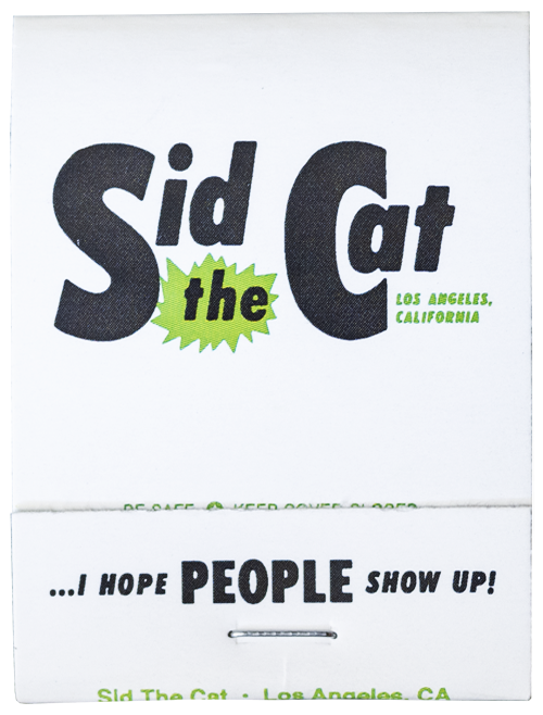 Sid The Cat Matchbook 2022