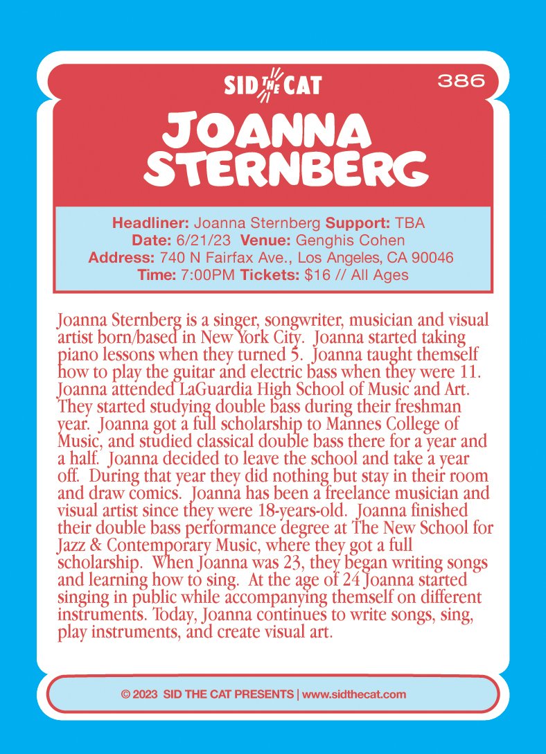 386 Joanna Sternberg Back