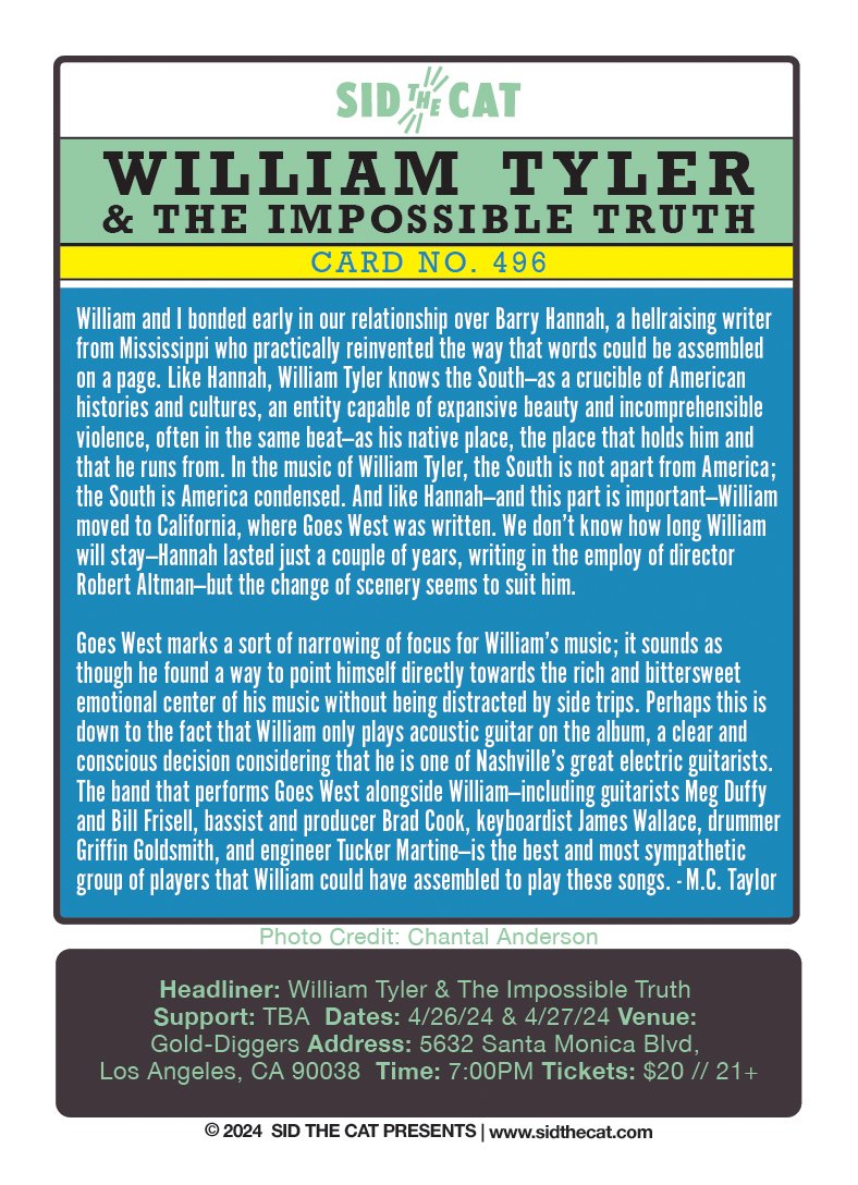 496 William Tyler & The Impossible Truth Back.jpg