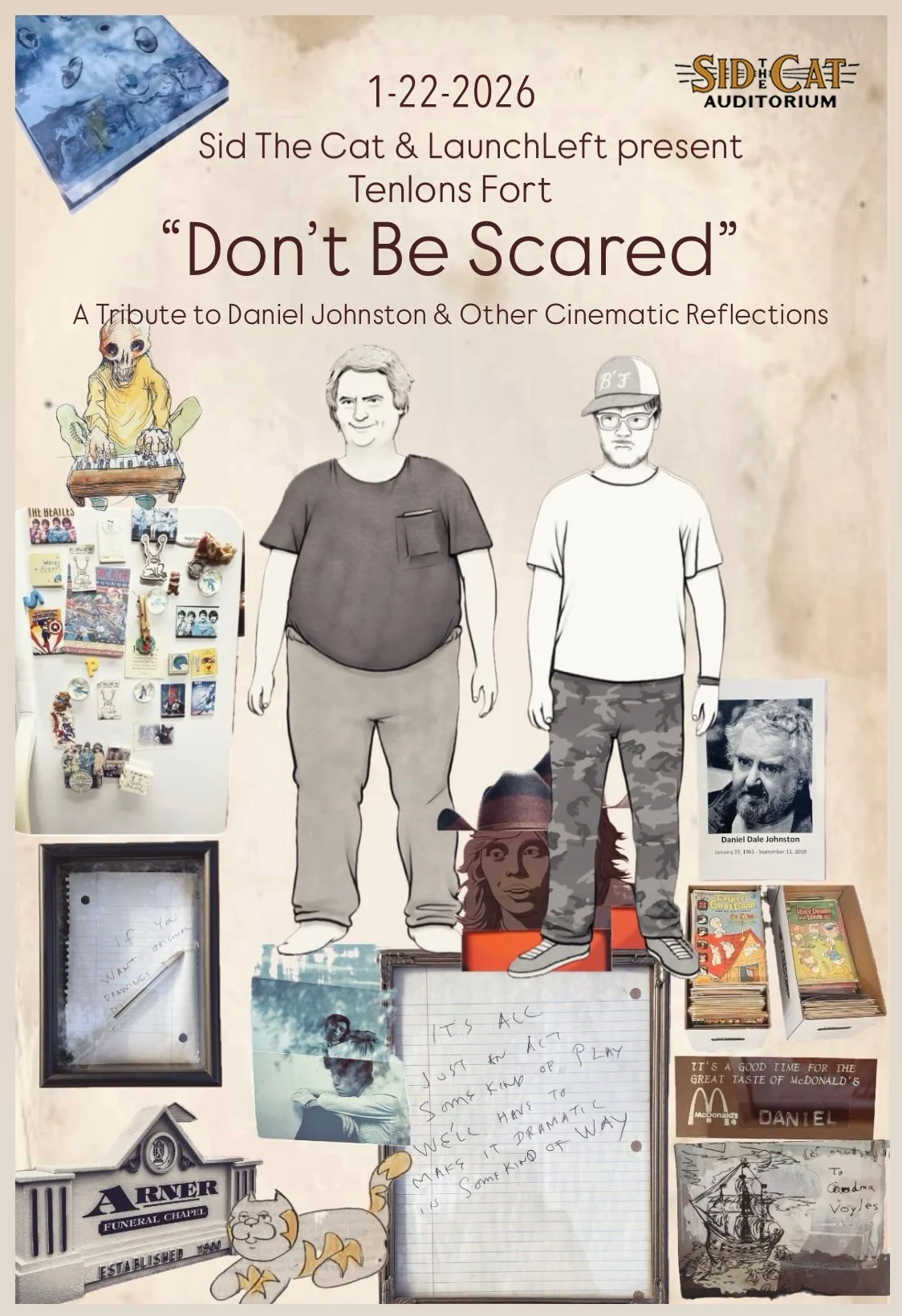 TENLONS FORT “DON’T BE SCARED” TRIBUTE TO DANIEL JOHNSTON