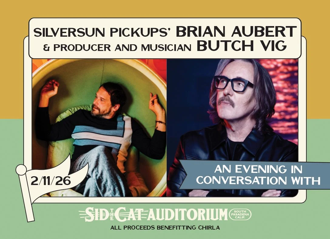 An evening in conversation with Silversun Pickups’ Brian Aubert &amp; producer and musician Butch Vig