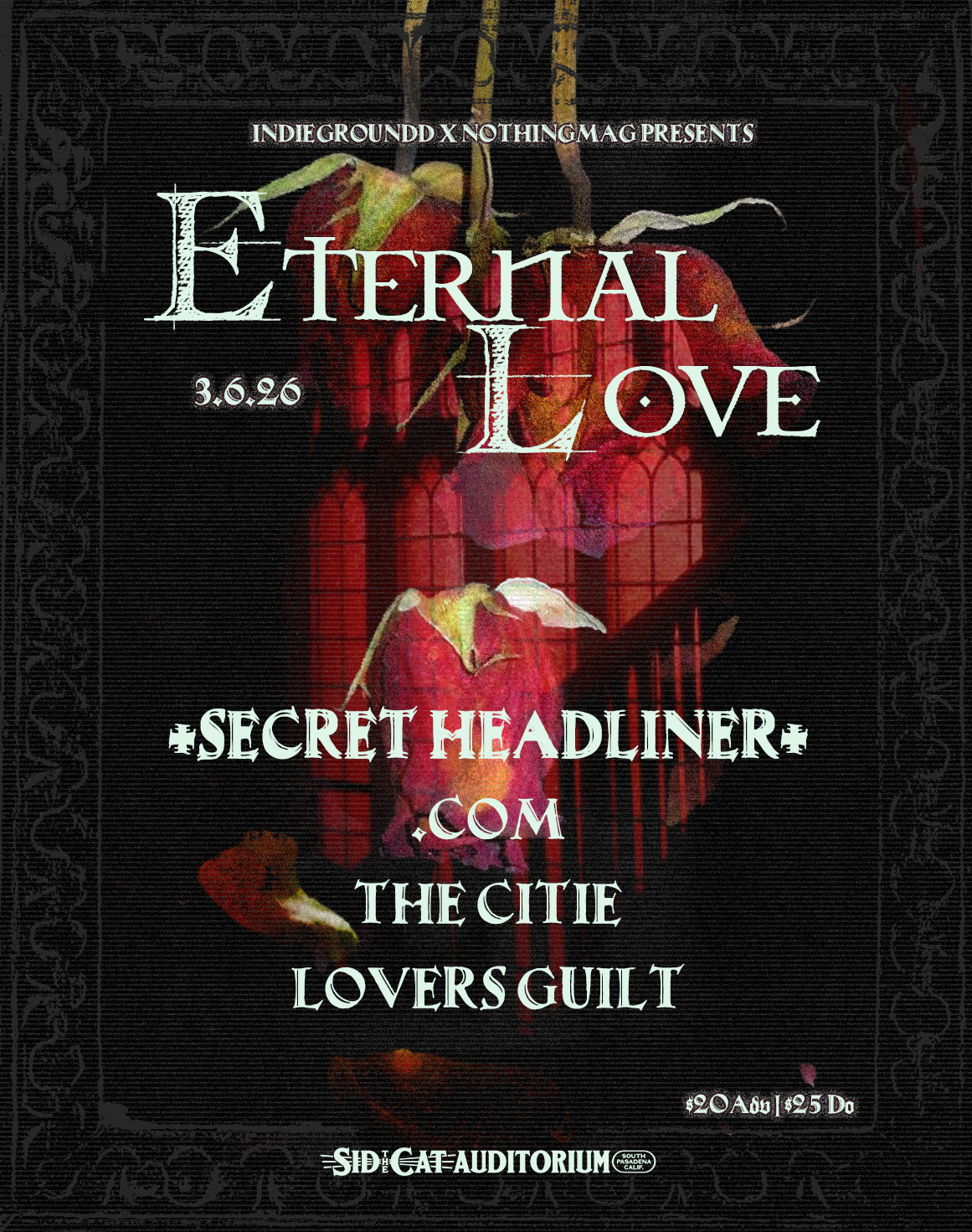 Eternal Love: SECRET HEADLINER, .COM, THE CITIE, LOVERS GUILT
