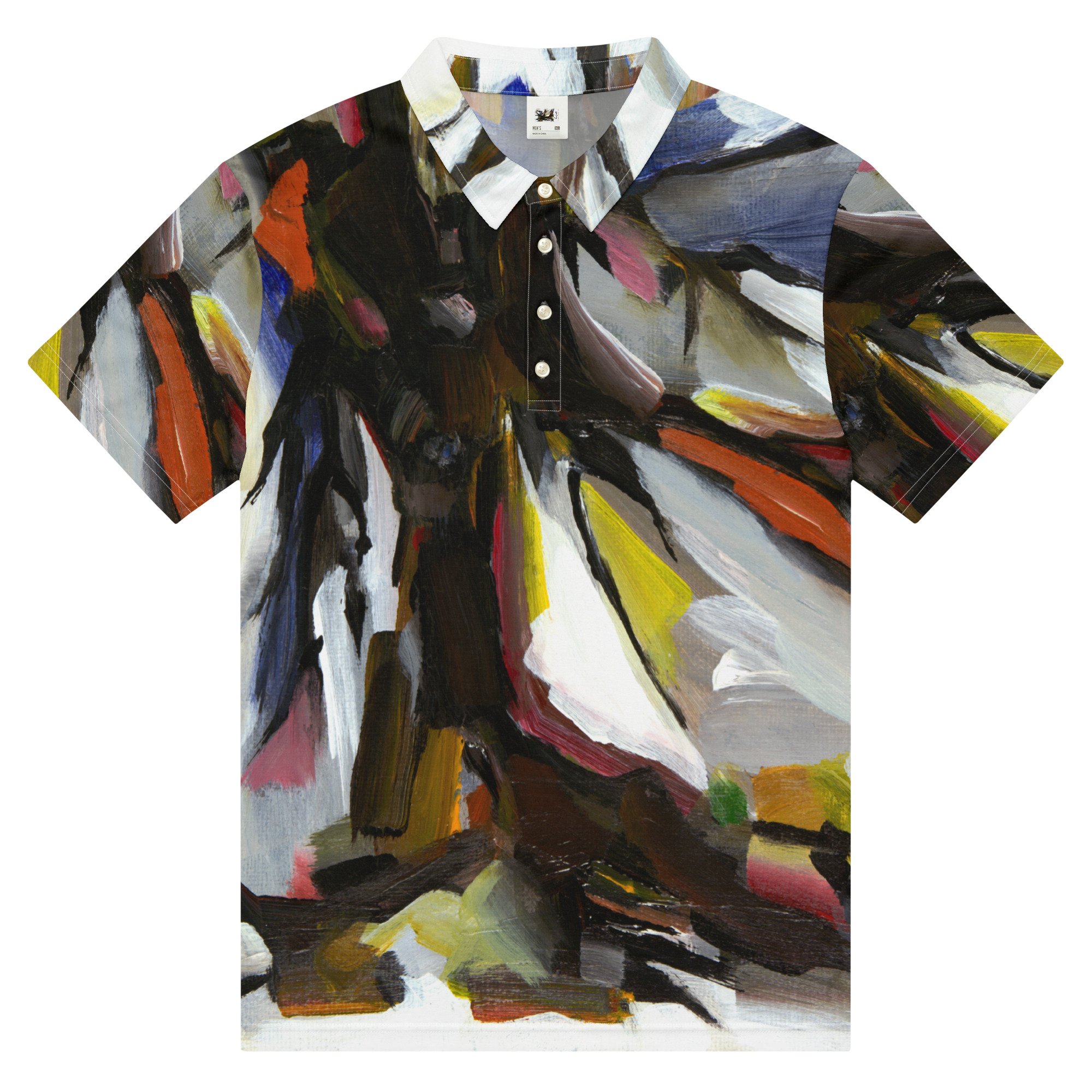 "A Tree's Whisper" Men's All-Over Print Slim Fit Polo Shirt