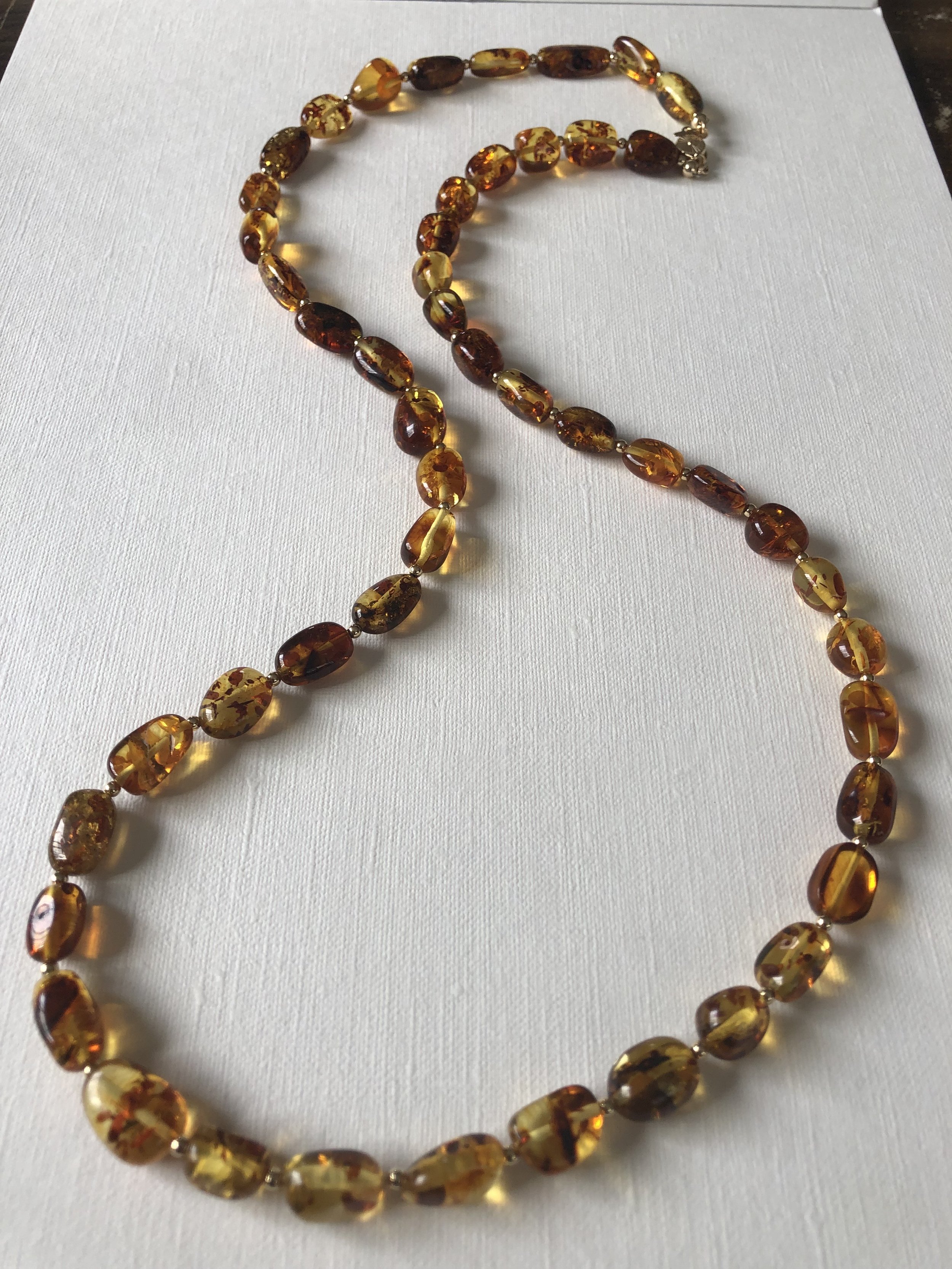 Real Amber Necklace (Long)