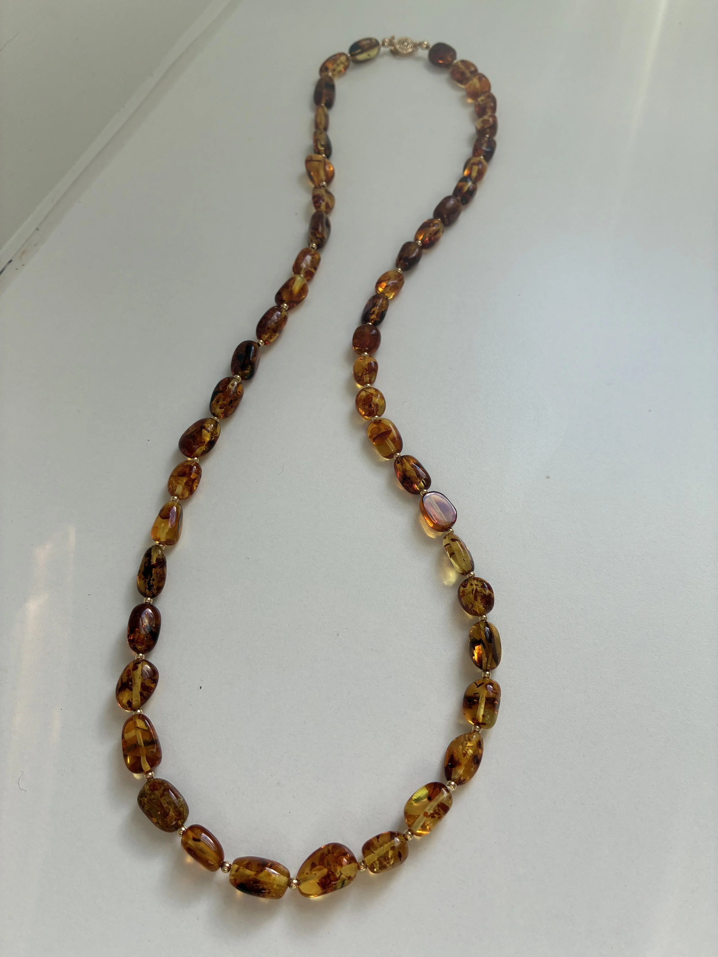 Real Amber Necklace (Long)