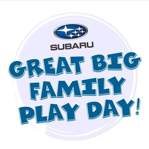 New look, new logo, BIG welcome to @subaru_usa as our title partner for Great Big Family Play Day.  We hope you are staying healthy at home now and look forward to the opportunity to bring our community together again when it&rsquo;s safe to do so.  