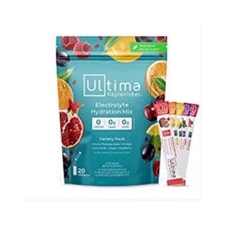 Ultima Mixed Flavor Electrolytes - Low sodium, 250mg Potassium, 100mg Magnesium, 100mg Vitamin C, 0g Carbs #AD