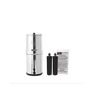 Berkey Gravity Fed Water Filter with 2 Black Berkey Fed Purification Elements #AD