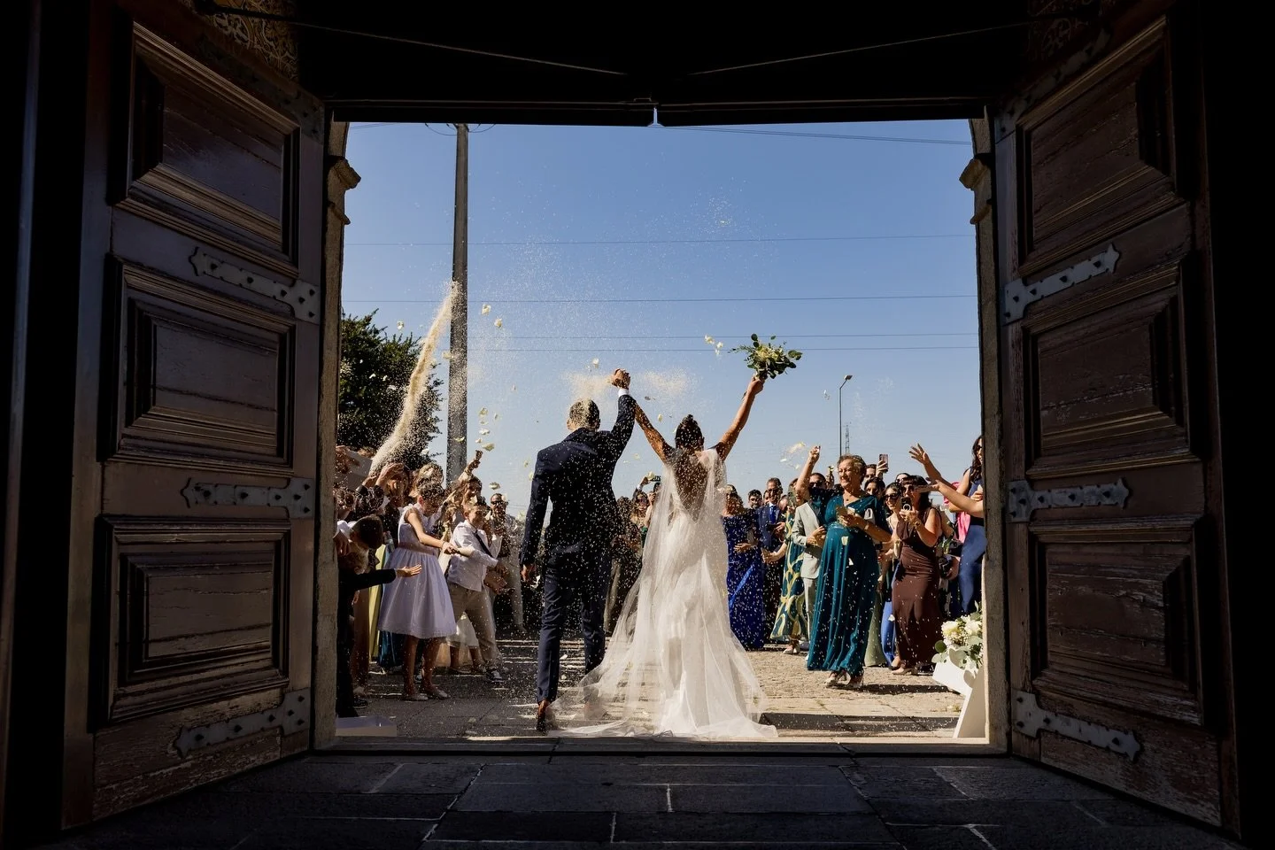 V&acirc;nia &amp; Hugo, prontinhos para come&ccedil;ar a enorme festa que tiveram 🥳