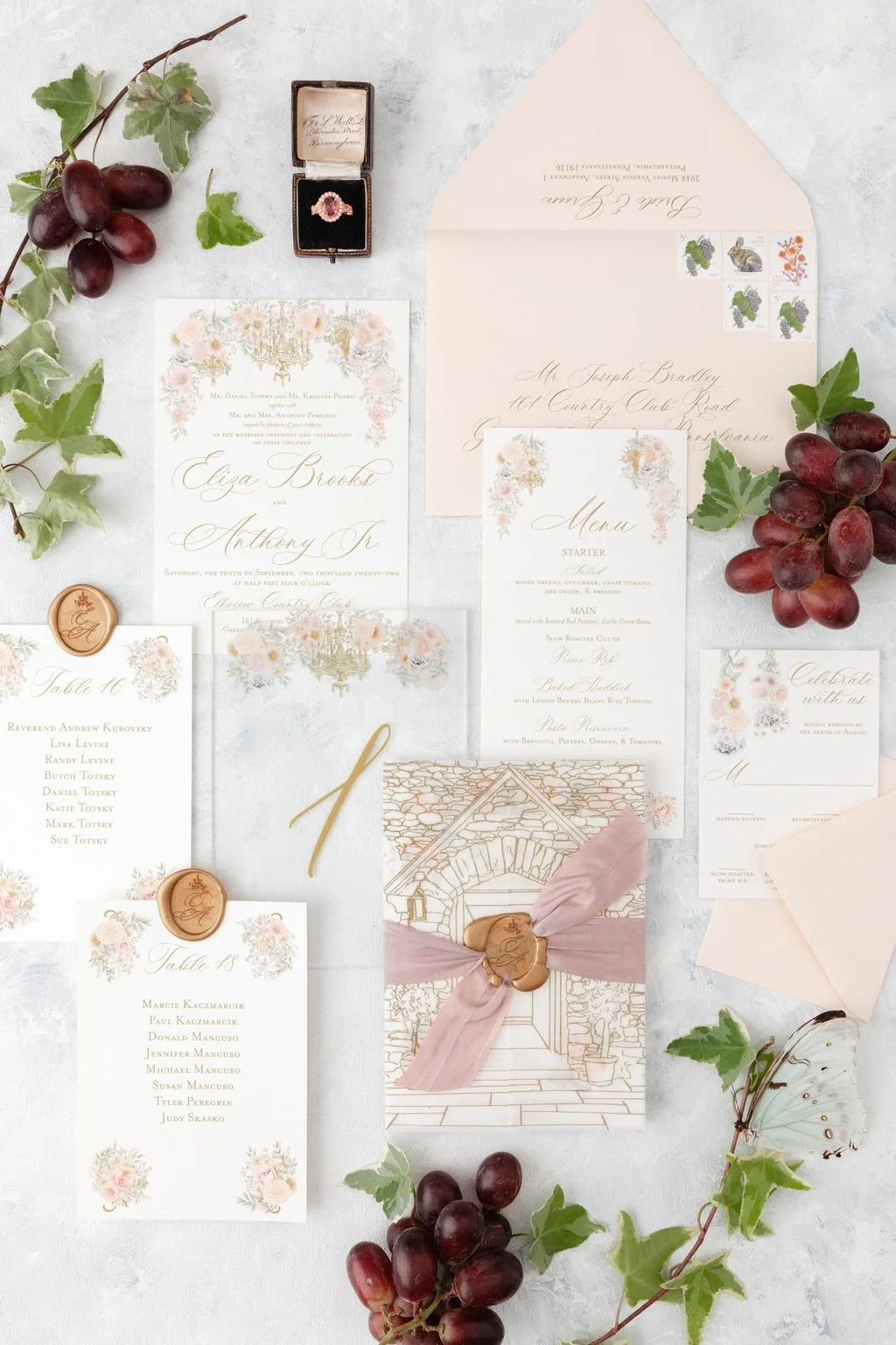 French Countryside Wedding at Fern Hall and Elkview Country Club