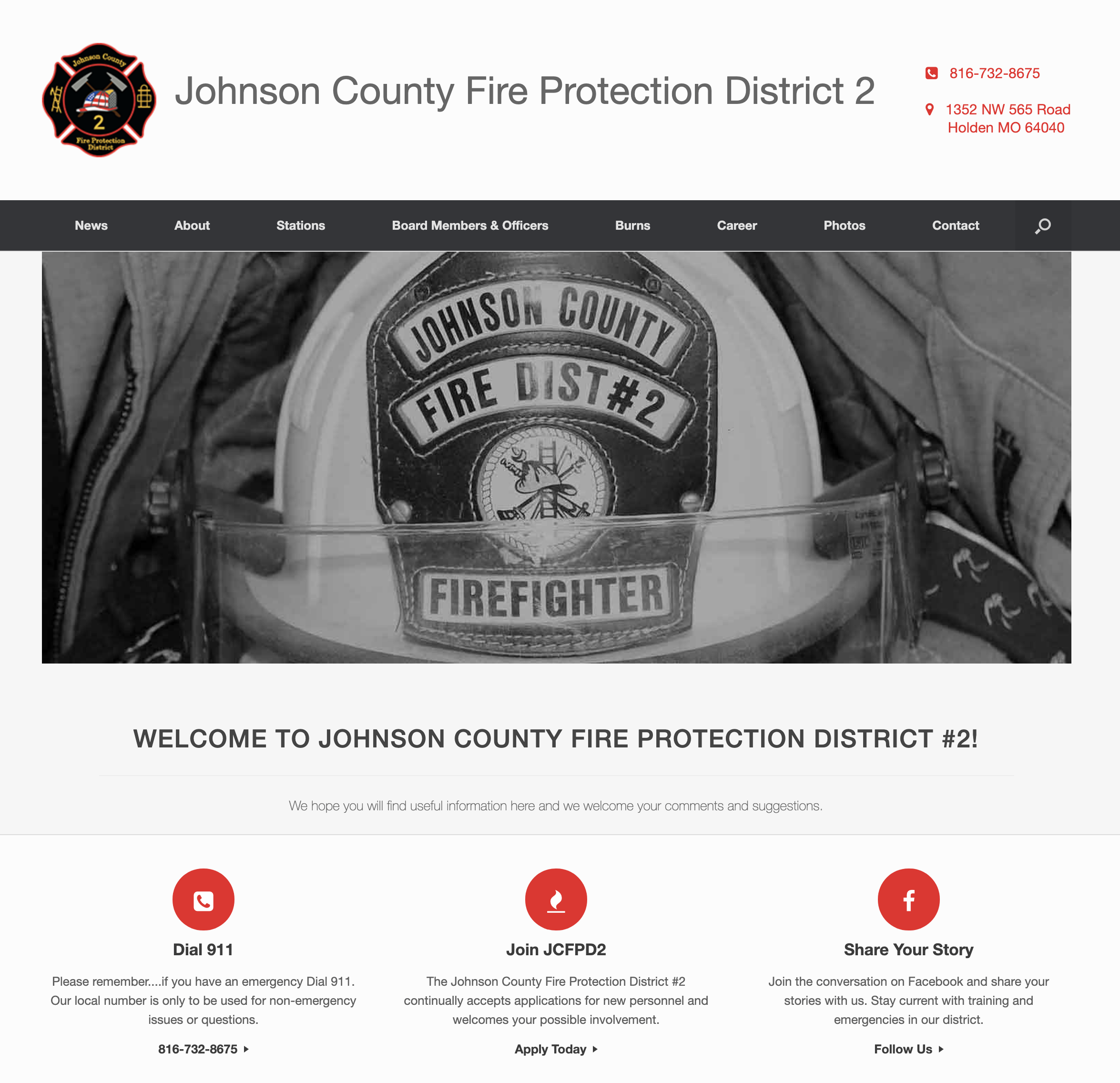 Johnson County Fire Protection District 2 Website