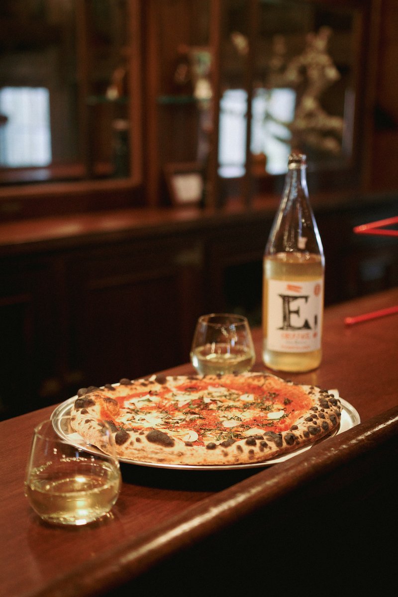 sourdough pizza and natural wine