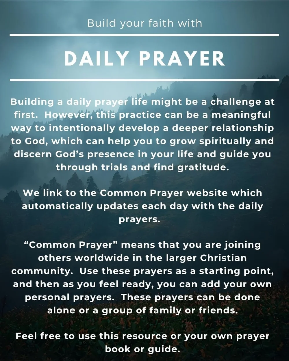 Daily Prayer and Reading Resources — CROSSROADS PRESBYTERIAN CHURCH