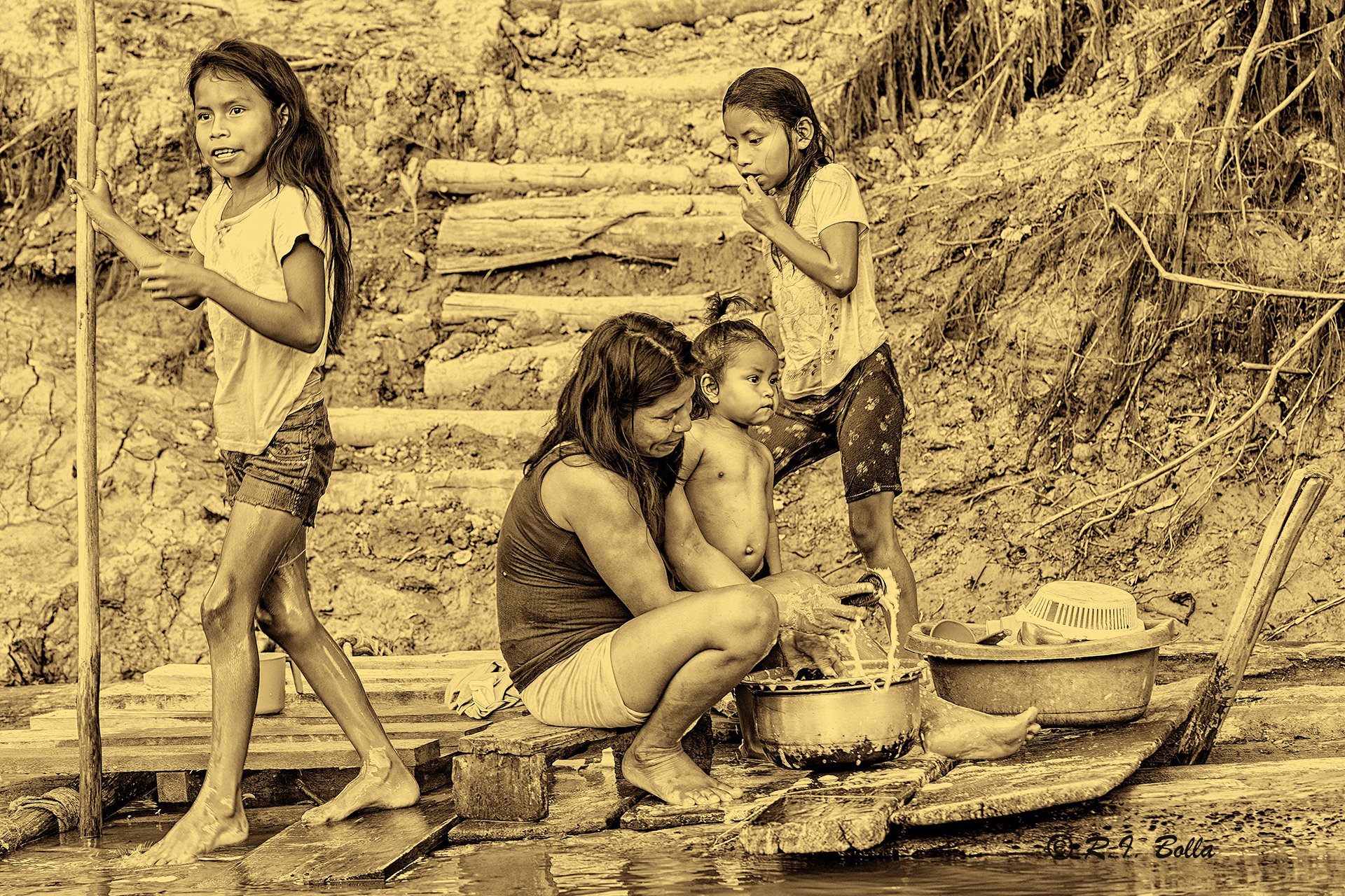 Life Along the Amazon Washing dishes.jpg
