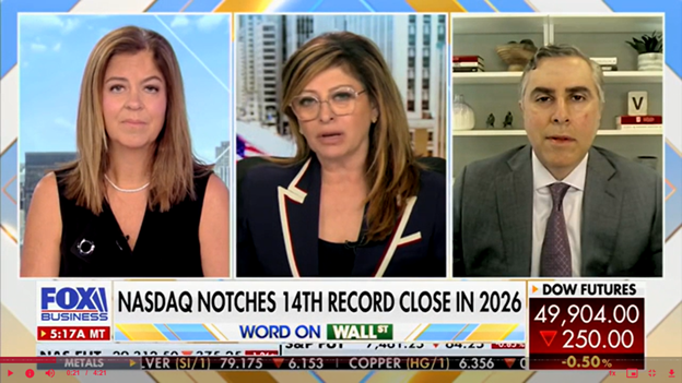 Brian Vendig Appears on Fox Business to Discuss Impact of AI on the Markets