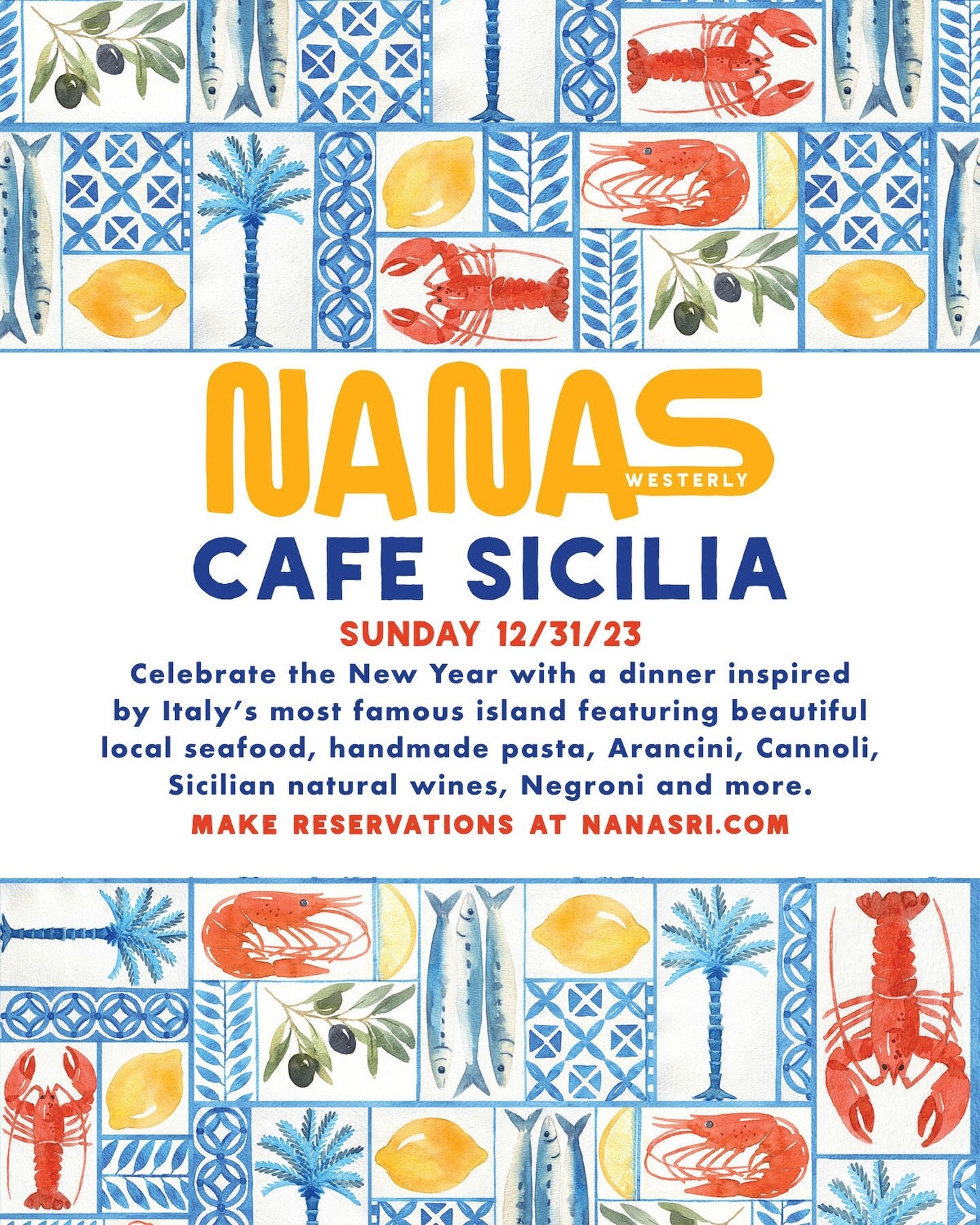 Join us for a New Year&rsquo;s Eve celebration, Cafe Sicilia 🦐🫒🍋🥂

The menu will be inspired by Italy&rsquo;s most famous island, with local seafood, handmade pasta, and more &mdash; make reservations on our website, link in bio!