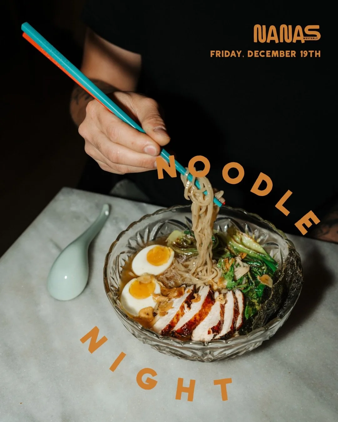 🍜 NOODLE NIGHT 🍜 this Friday night, we&rsquo;re having a pop-up noodle night with @graceoliviapowell 🌟 

Our regularly scheduled program of Pasta Night on Thursday night is paused this week, and we&rsquo;ll be indulging in a different flavor of no