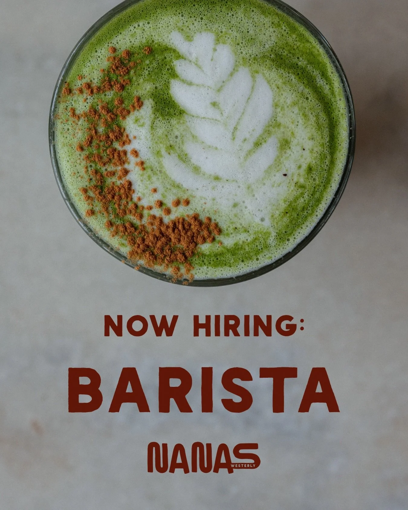 CALLING ALL COFFEE LOVERS! We&rsquo;re looking to expand our barista team! ☕️🍵 

If you have barista experience and want to join in on the fun over here, please send your resume or CV to kellsie@nanasri.com