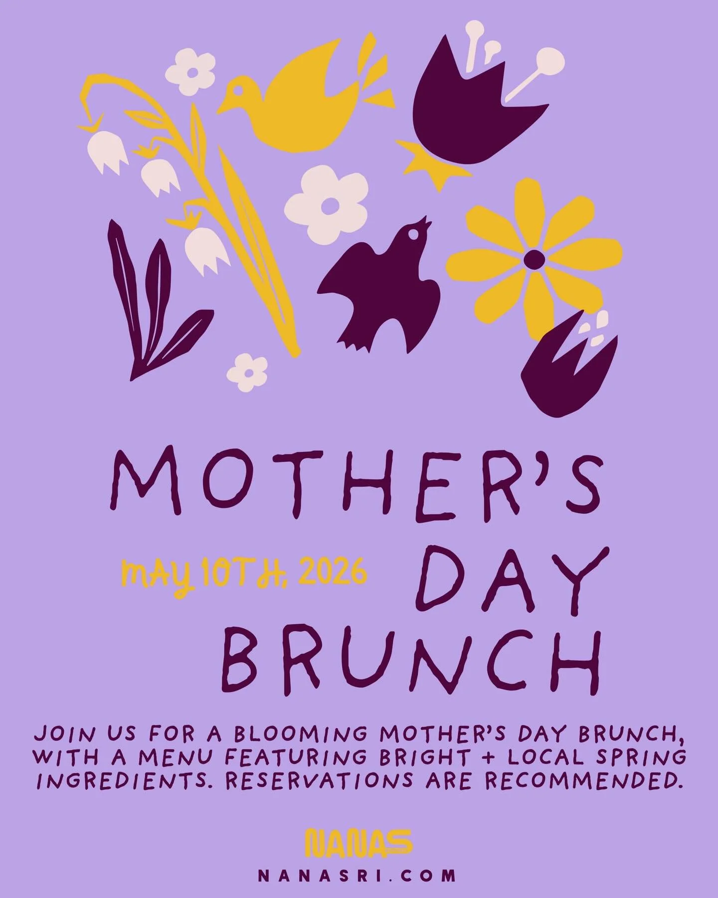We love your mom! 💟 The birds are chirping, the flowers are blooming, and its almost that time of year again ⭐️

Mom deserves a fresh + local menu full of Spring goodies! 

Whether she wants the lemon ricotta pancakes, the Spring veggie frittata, or