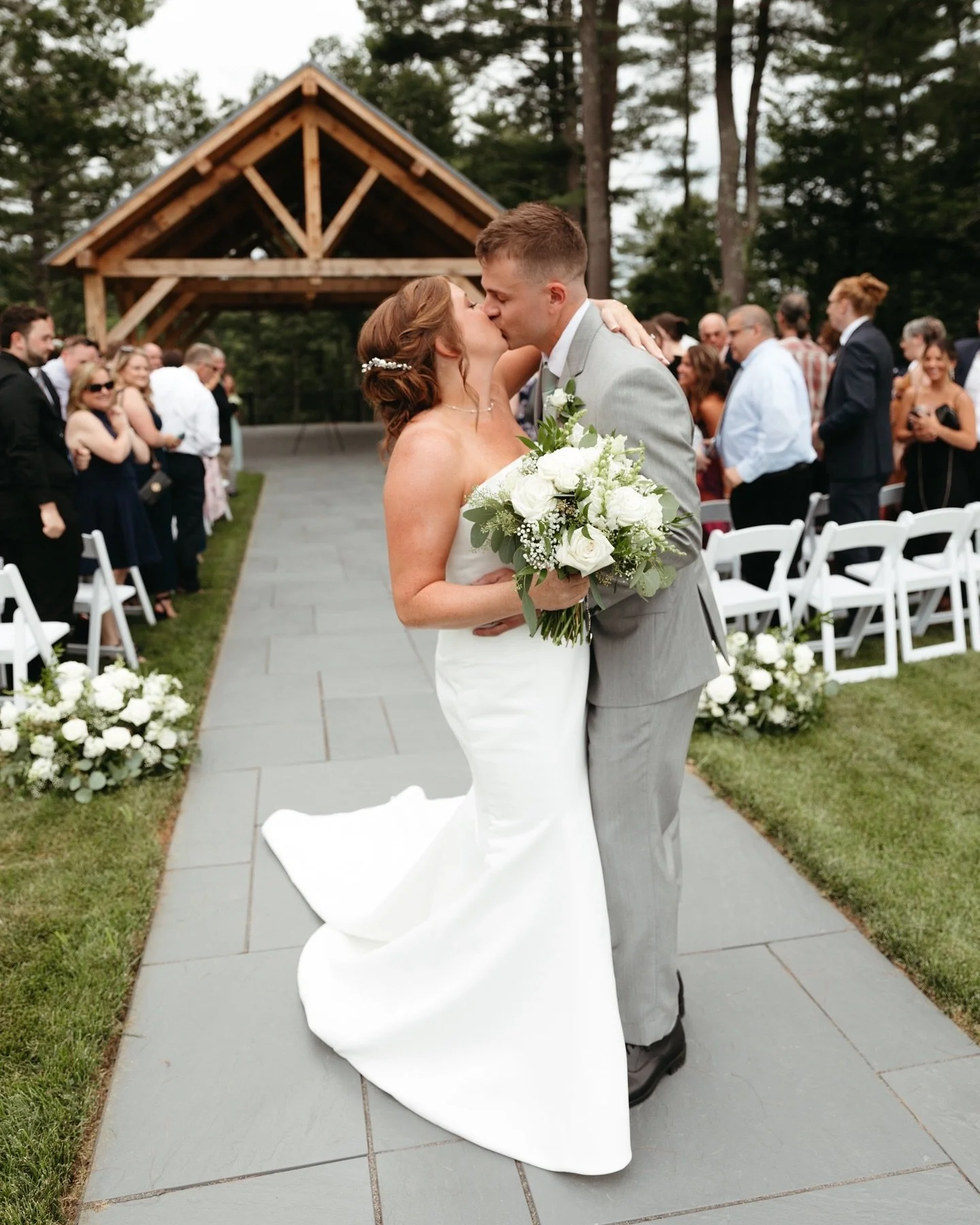 Mr. &amp; Mrs. Swalec✨

Venue: @hardwick.crossing 
Hair &amp; MUA: @lv_hair_and_makeup 
Florals: @lonebirchblossoms 
Dress: @mariannesbridal 

#NewEnglandWeddingPhotographer
#EastCoastWeddings
#MassachusettsWeddings
#IntimateWeddingPhotography
#EastC