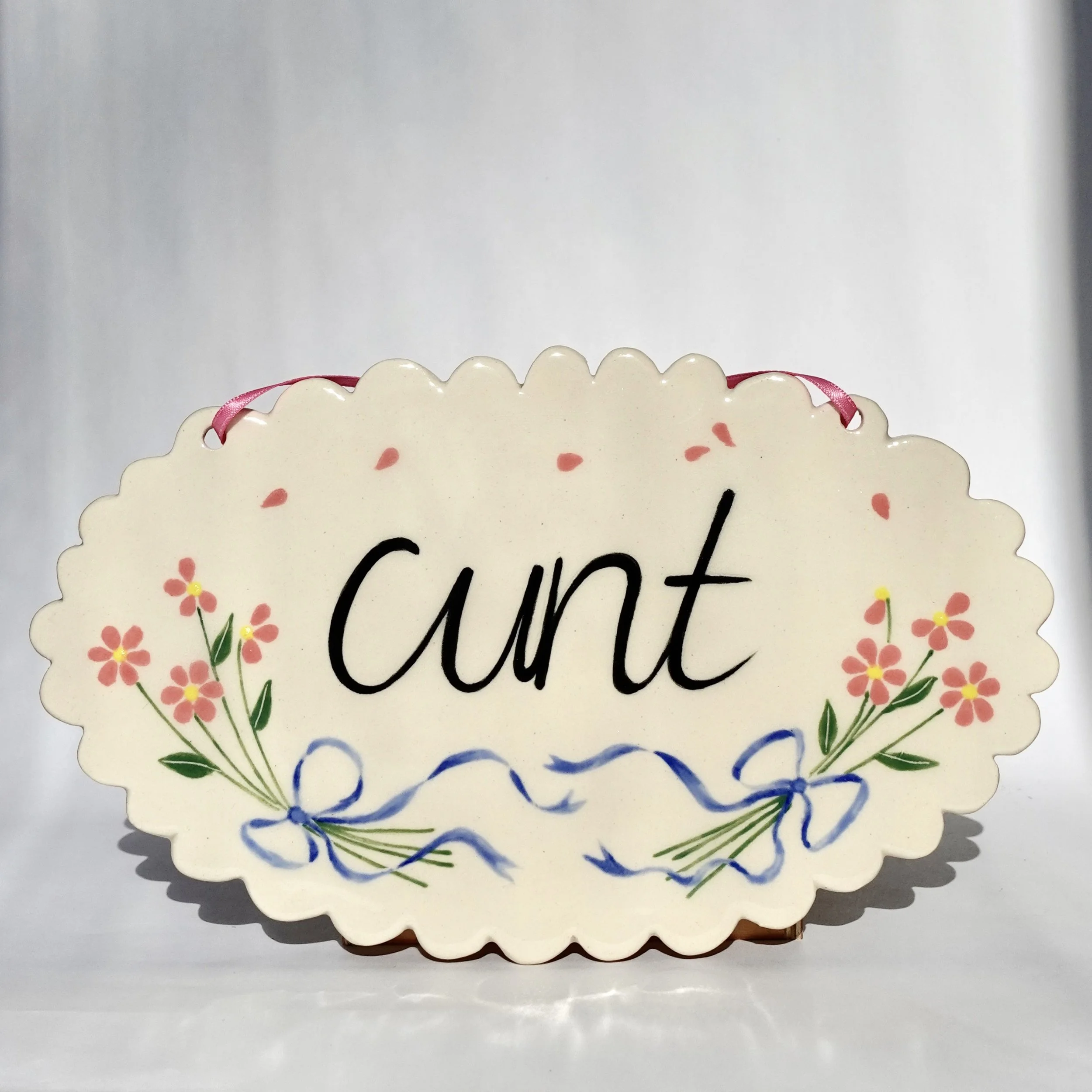 Cunt wall-hanging