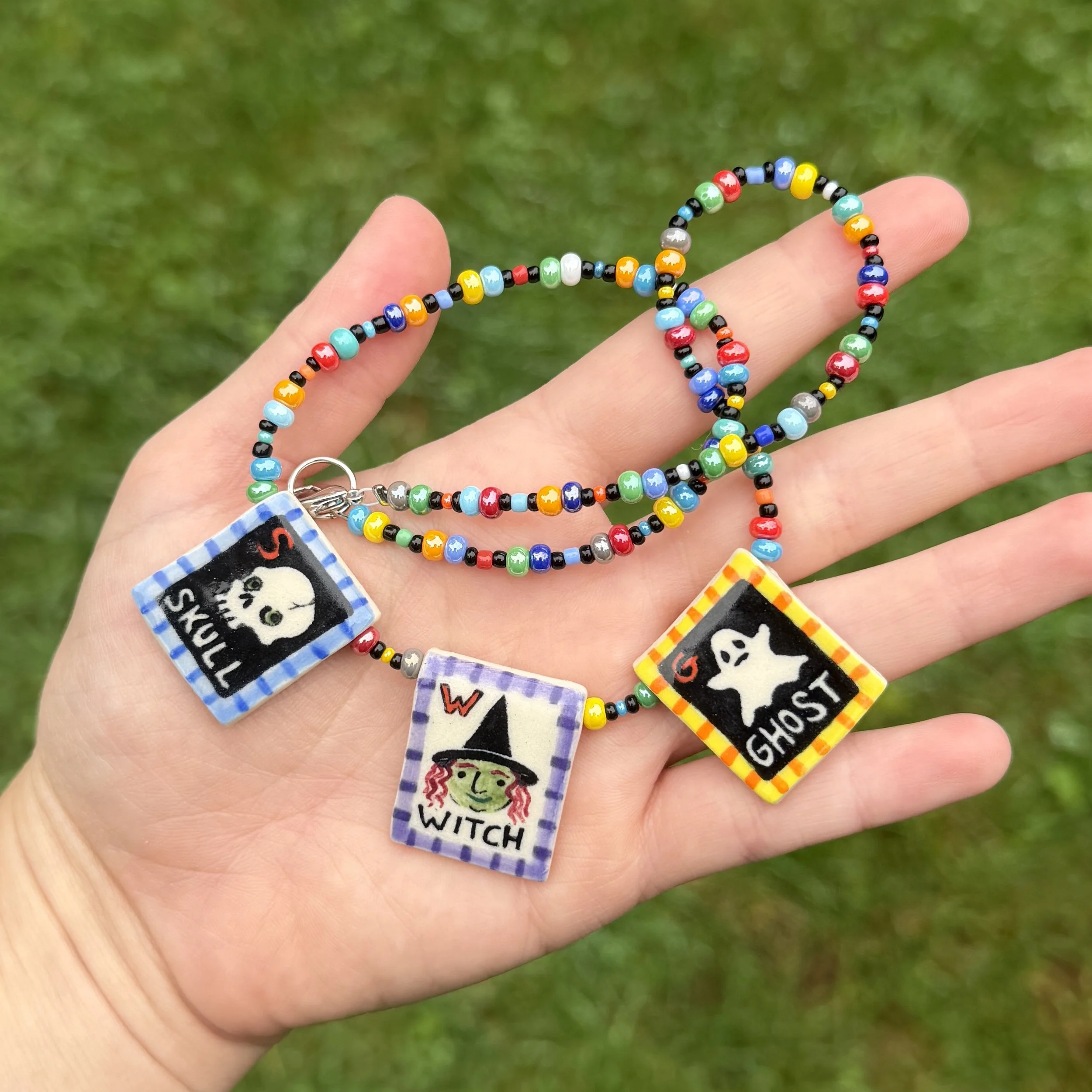 Halloween characters necklace