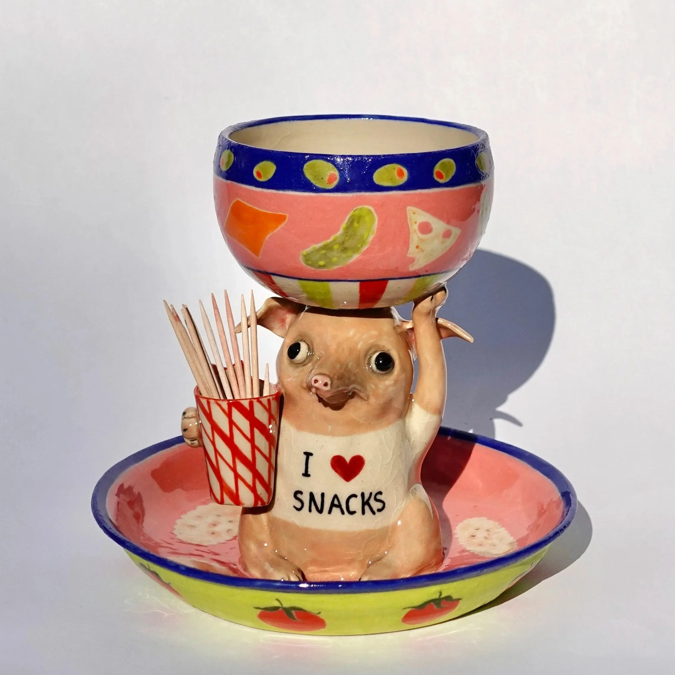 Snack dog dish