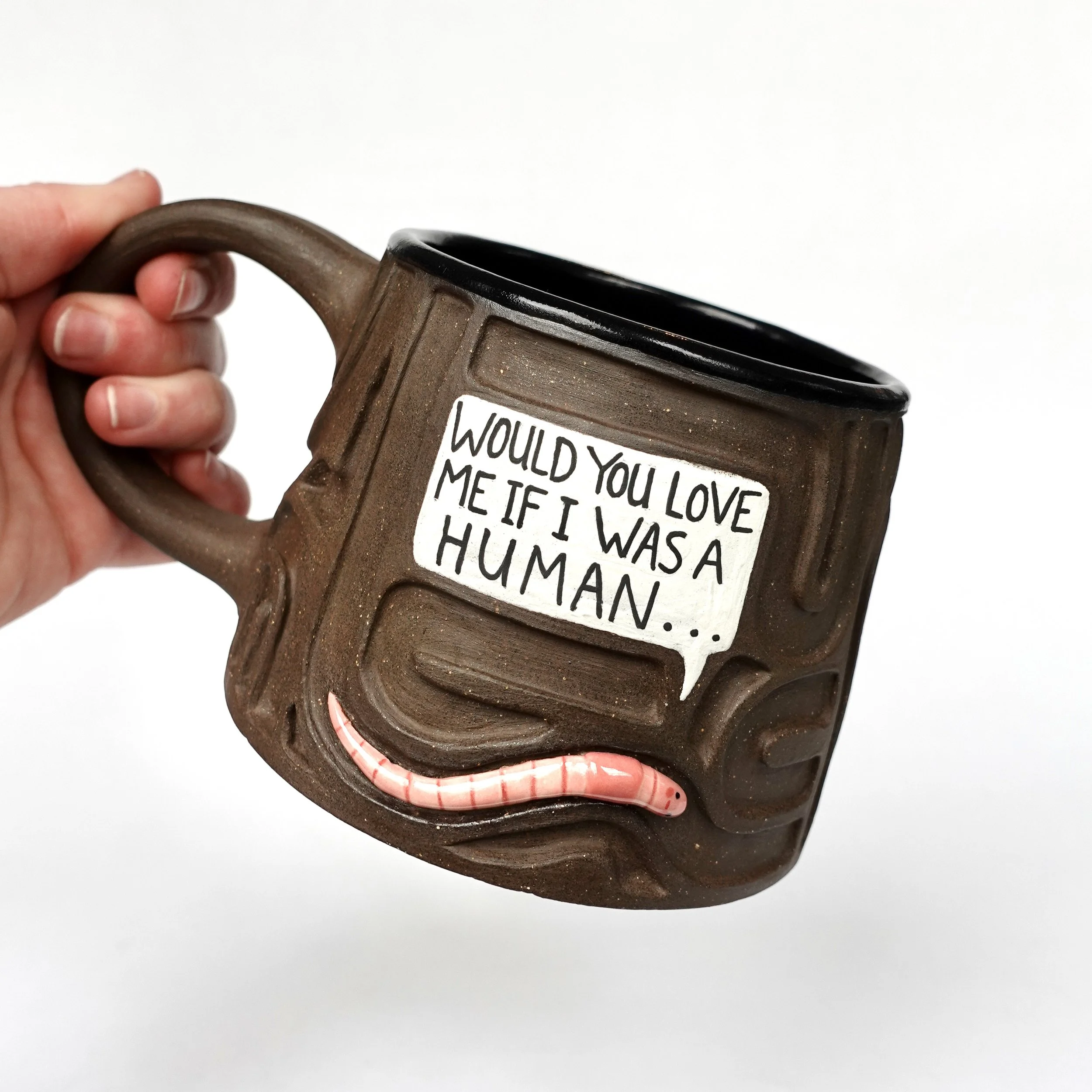 Wormy love mug