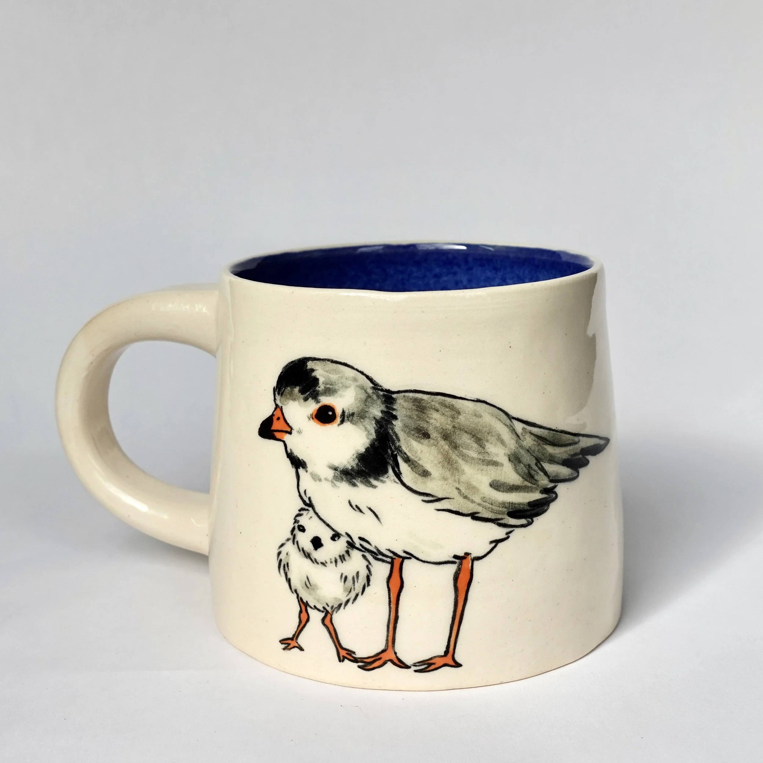 Piping plover mug blue
