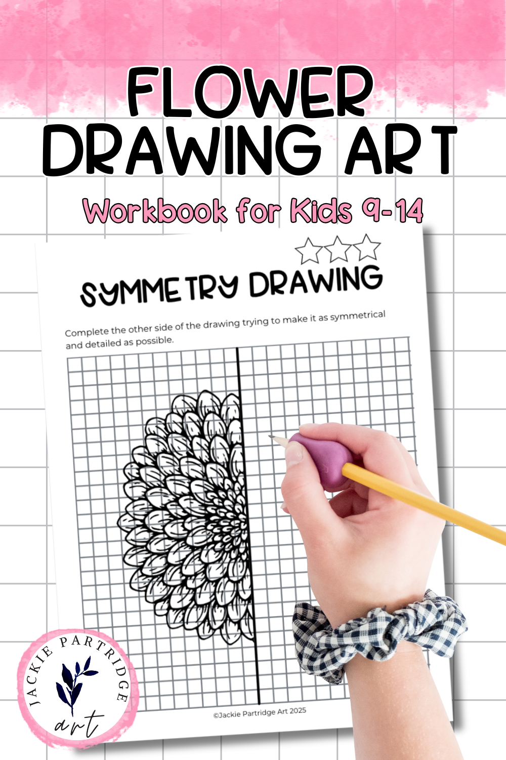 spring simple drawing book of flowers for kids
