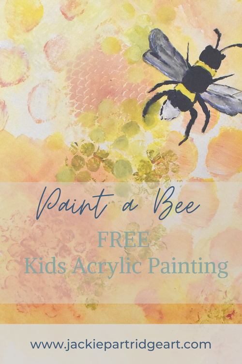 Simple Bumble Bee Painting — Jackie Partridge Art