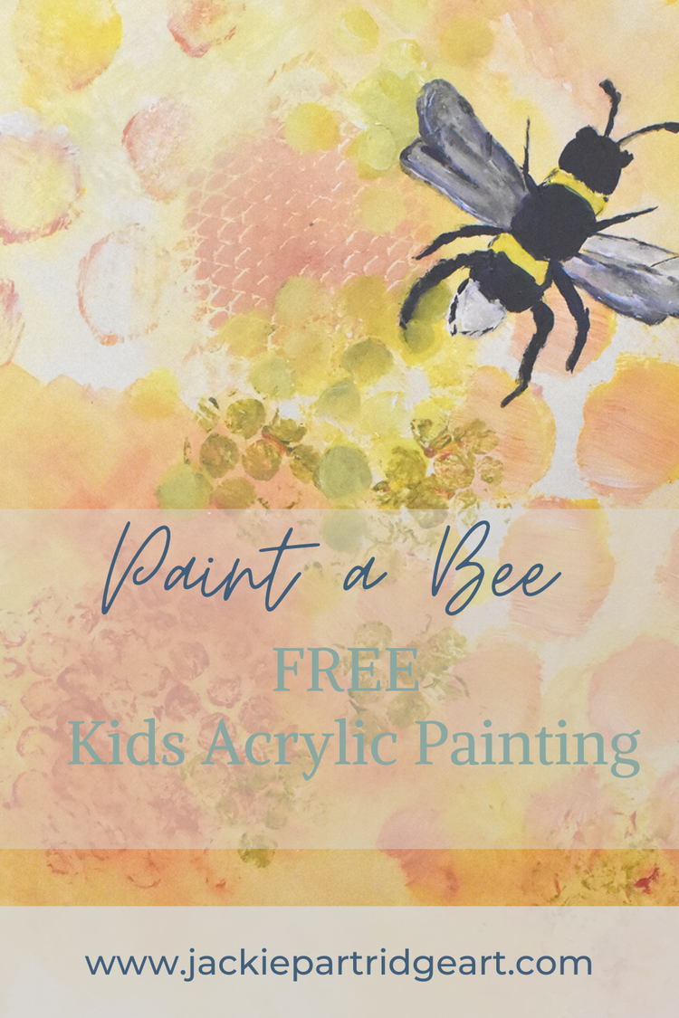 Simple Bumble Bee Painting Jackie Partridge Art