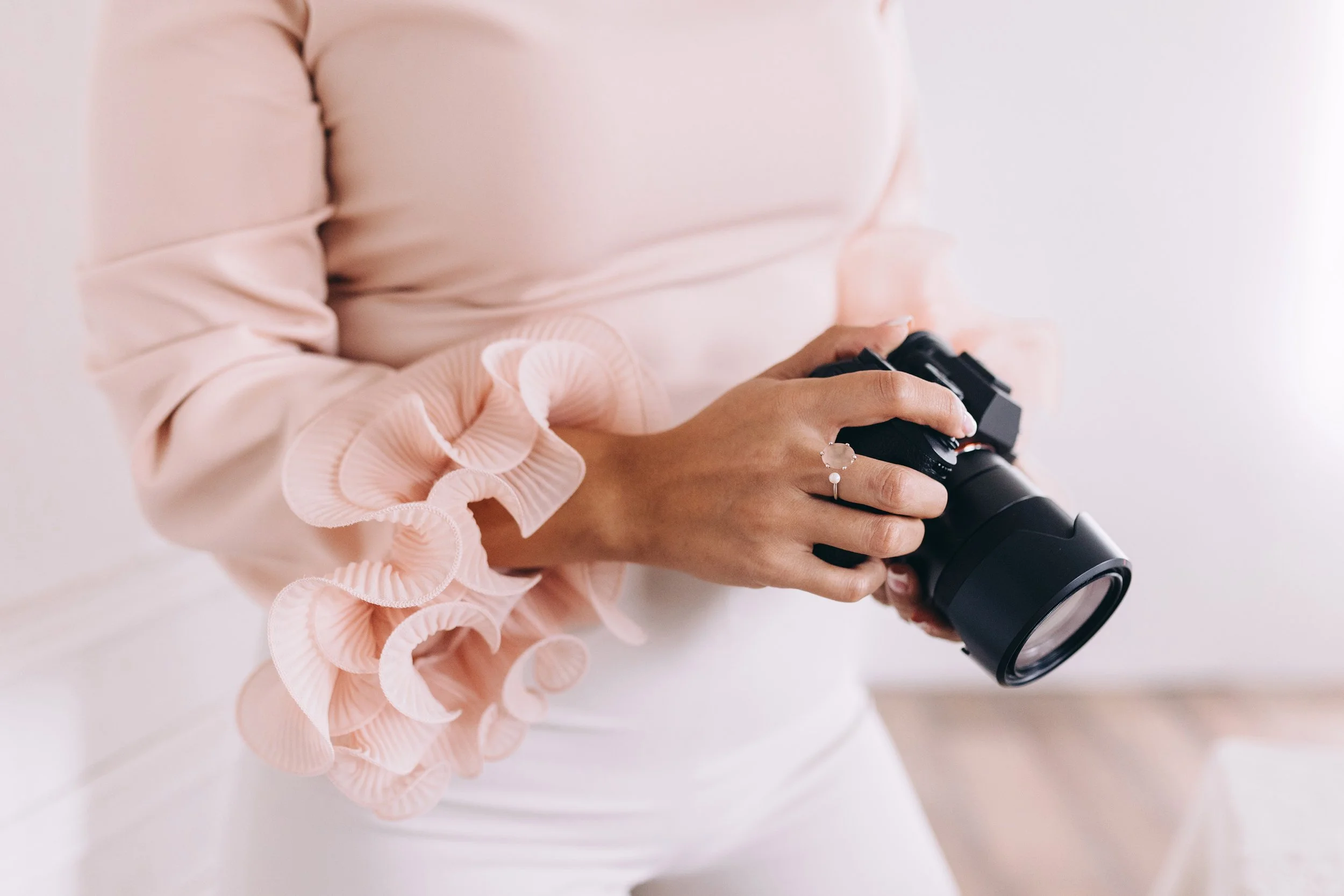 woman looking at camera