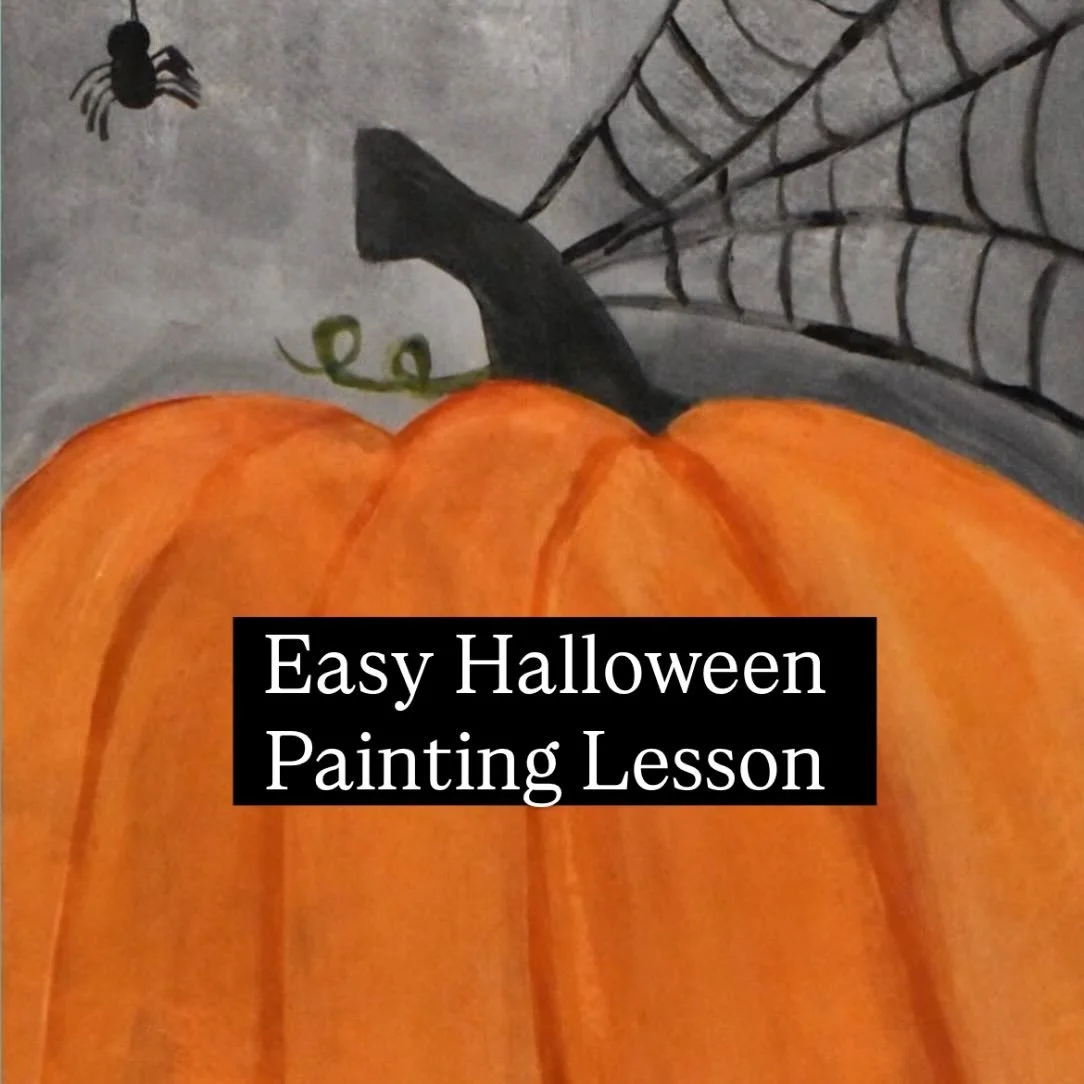 Here&rsquo;s an easy pumpkin painting for you 🎃

Find this on my YouTube @jackiepartridgeart. I have done this lesson with kids 7+

You can do it simply on watercolour paper. With black, white, red, yellow and a little blue acrylic paint. 

If you w