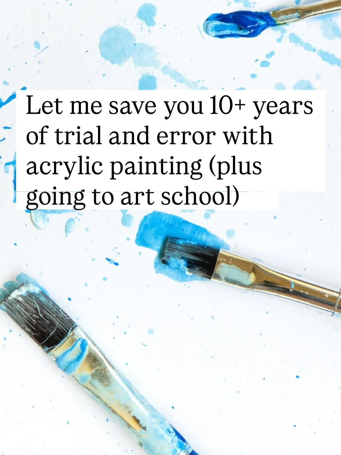 Let me save you 10+ years of trial and error and learning about acrylic painting. 

 I share 10 common mistakes beginner painters are making and how you can correct them. 

Comment PAINT for the free guide 🎨🎨

Tell me what you want to paint in 2026