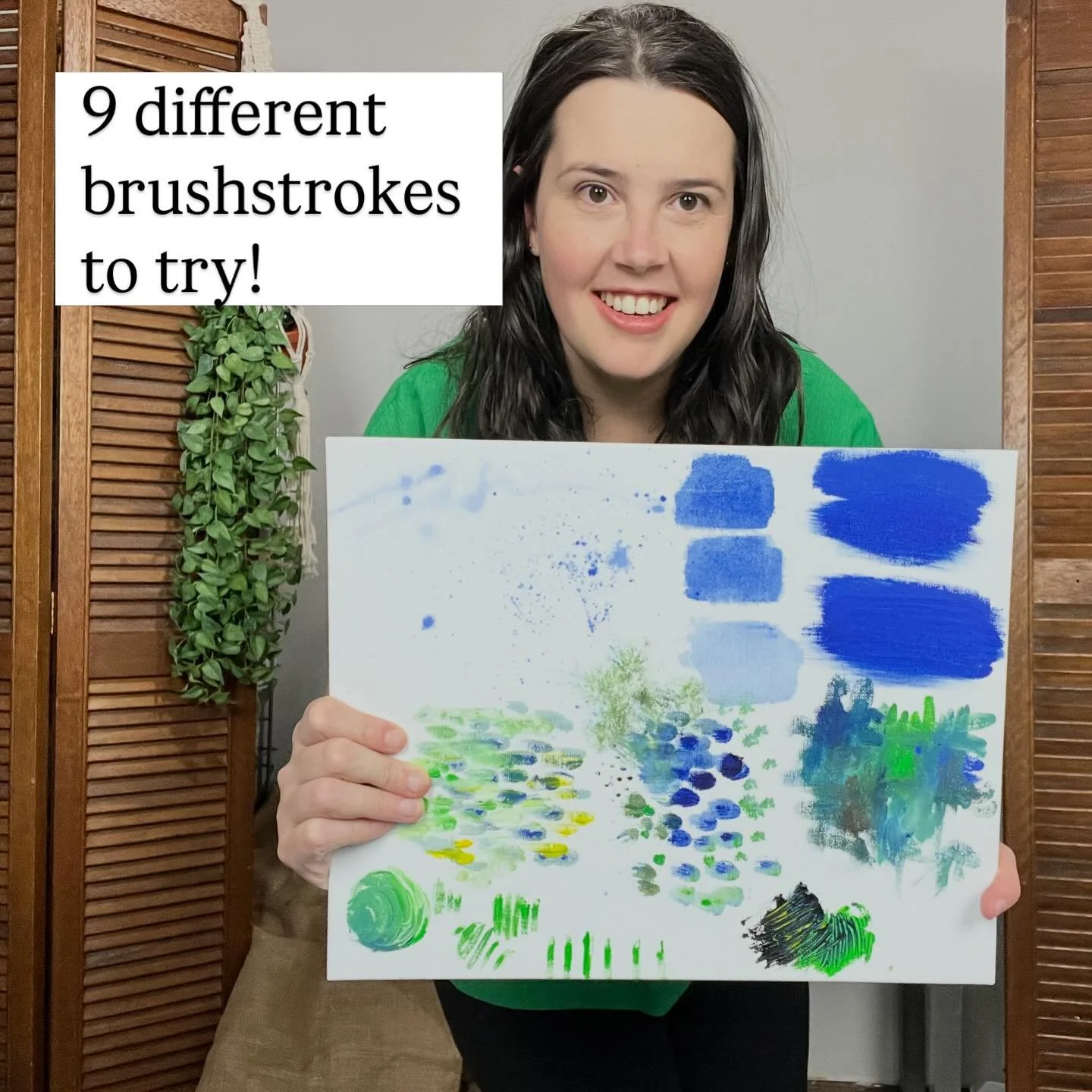 Comment 9 and I&rsquo;ll send you the YouTube video or find this on my acrylic painting channel for beginners @jackiepartridgeart 

Have you tried all these?

#acrylicpainting #beginnerpainter #brushstrokes