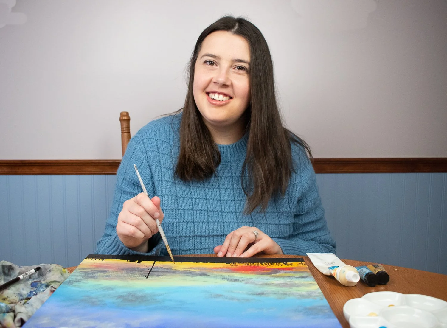 Jackie Partridge painting