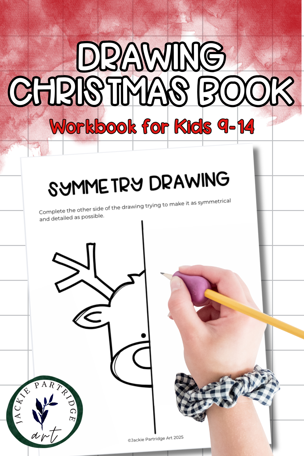 christmas symmetry drawing book