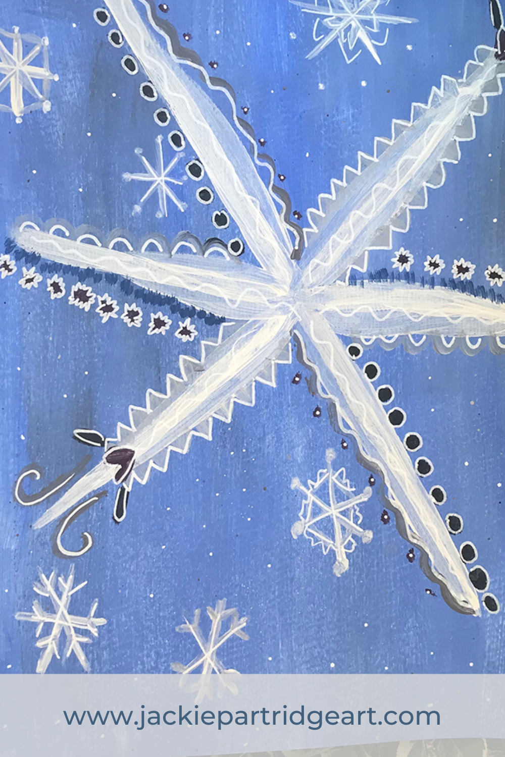 snowflake painting art