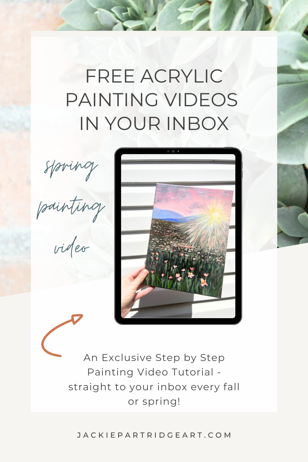 flower acrylic painting