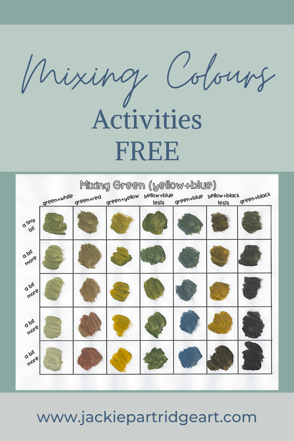 free colour mixing resource