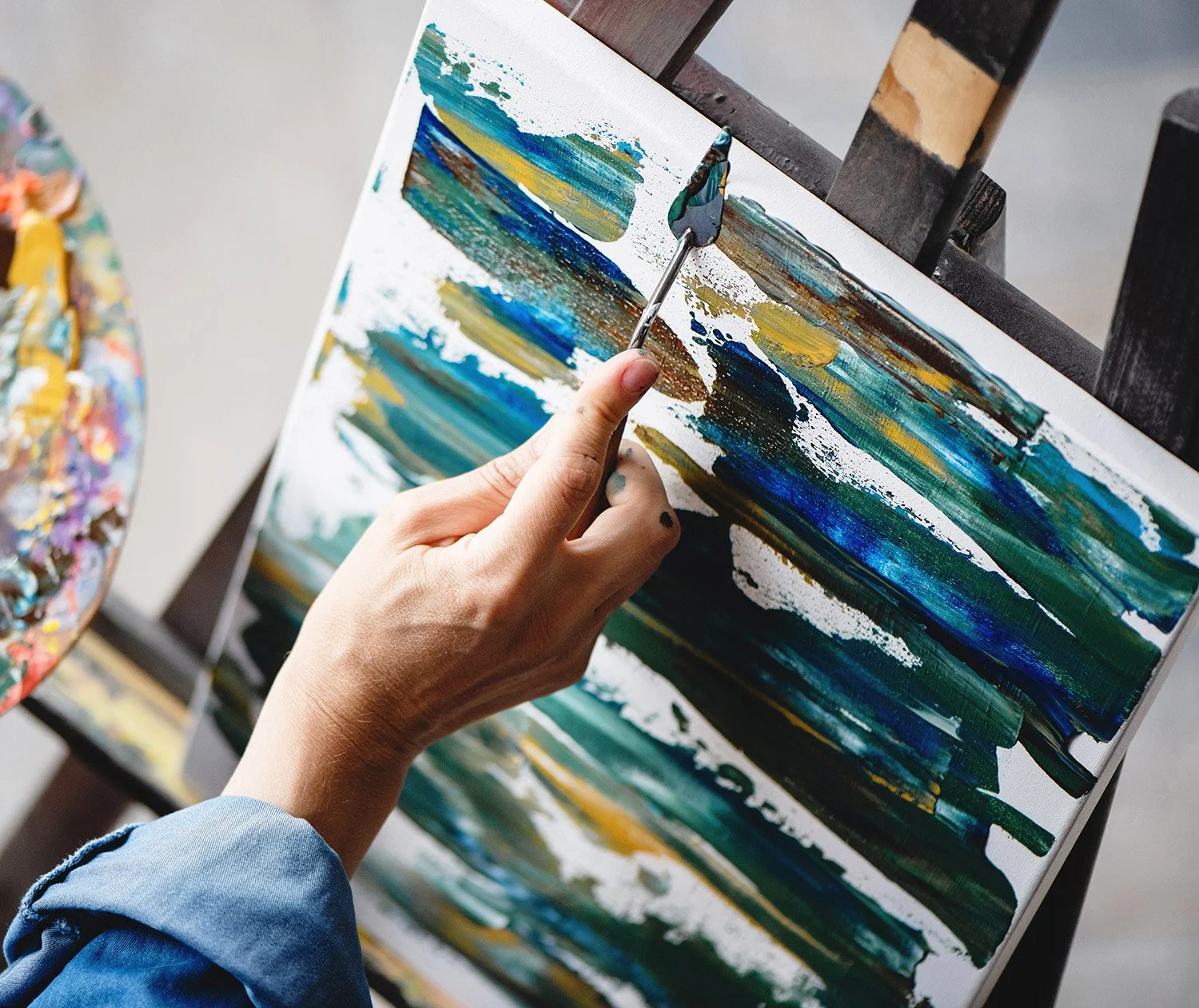palette knife paintings