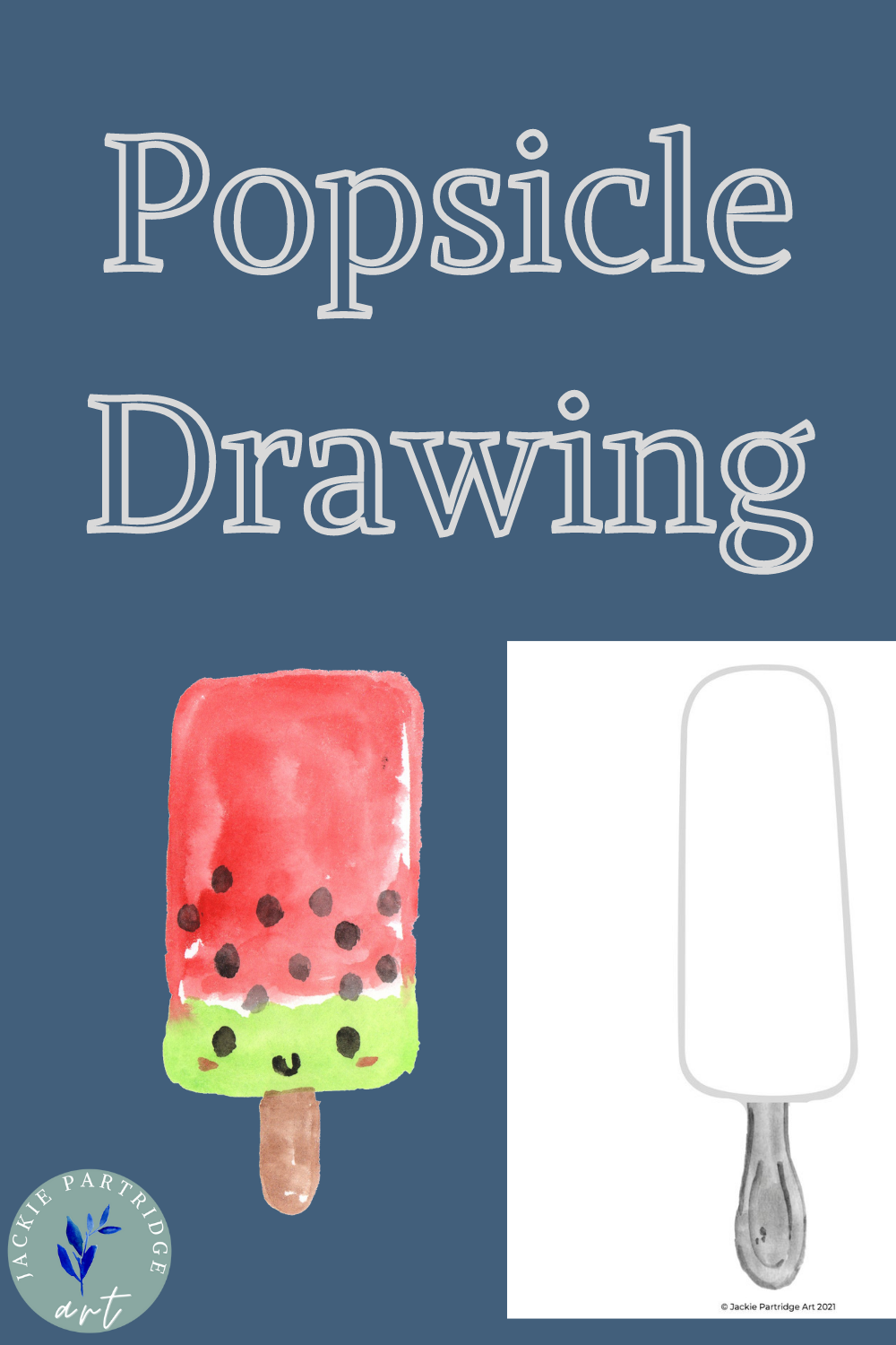 end of year activity popsicle drawing