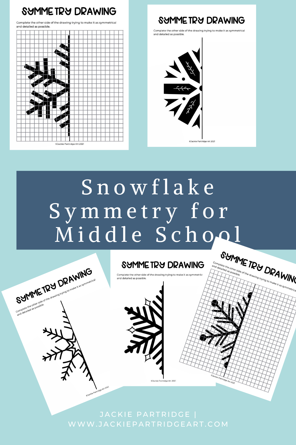 snowflake art drawing worksheets