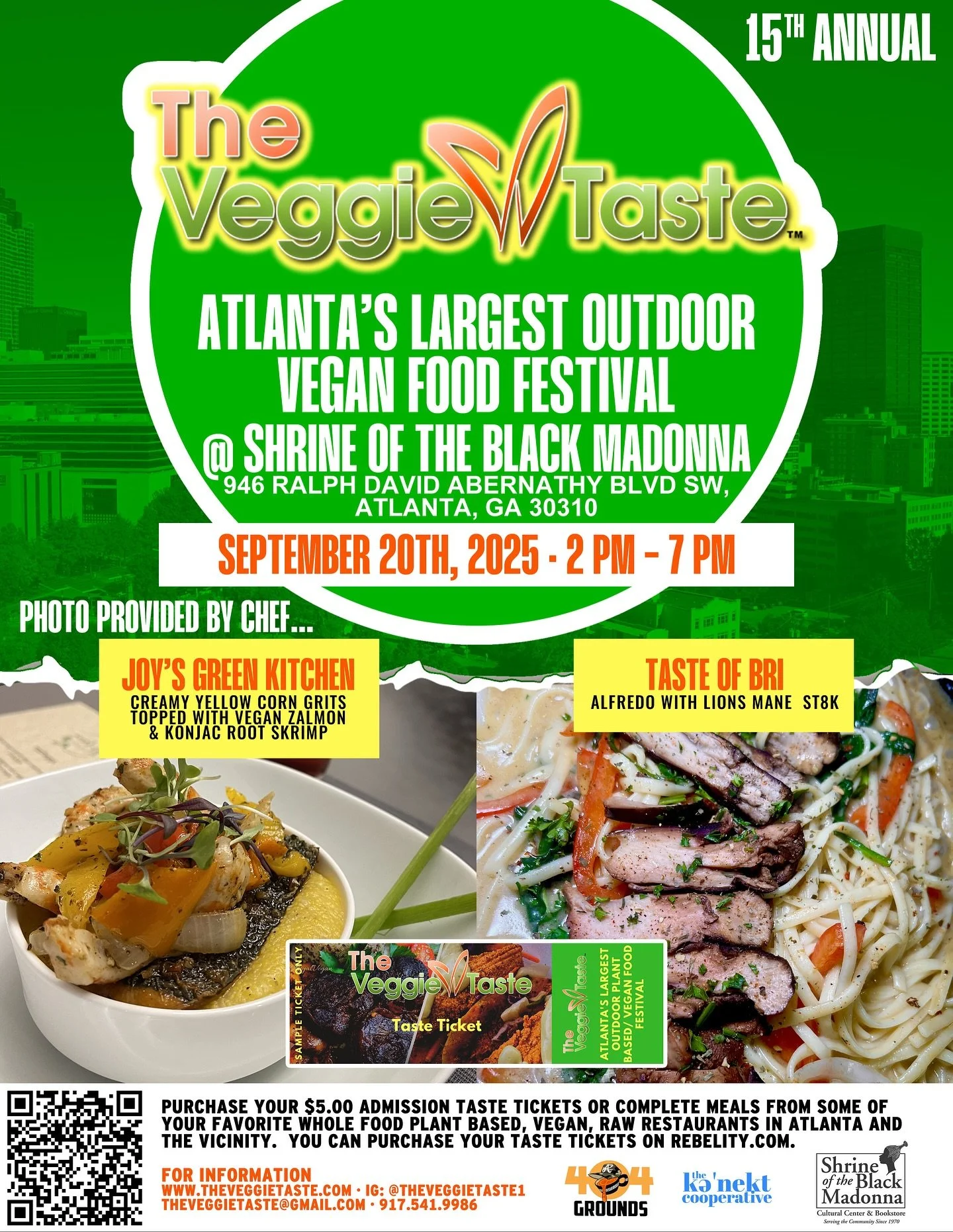 TODAY!!!
(Saturday 09/20)

I can wait to feed y&rsquo;all. 👩🏾&zwj;🍳🔥🥰👏🏾🌱🥳
See ya later!

Menu:
Vegan seafood salad is back!
2 piece &amp; a biscuit combos
Mac &amp; cheese
Sweet potato bread

#VeggieTaste, #TwoPieceAndABiscuit, #AtlantaVegan